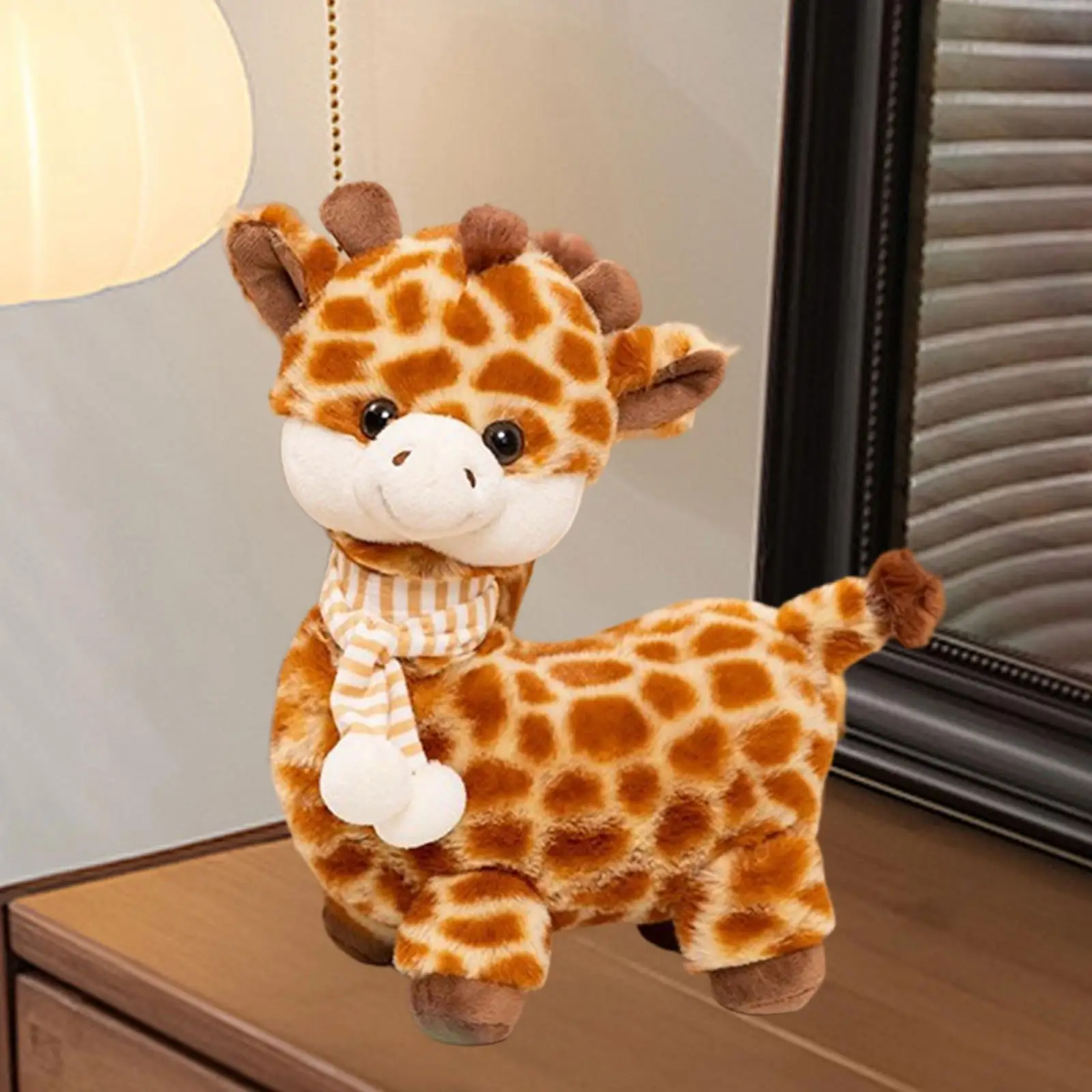 لعبة الزرافة القطيفة المحشوة على شكل حيوان زخرفة زخرفية دمية قطيفة للأطفال هدية عيد ميلاد للأطفال لقضاء العطلات وغرفة النوم وديكور المنزل