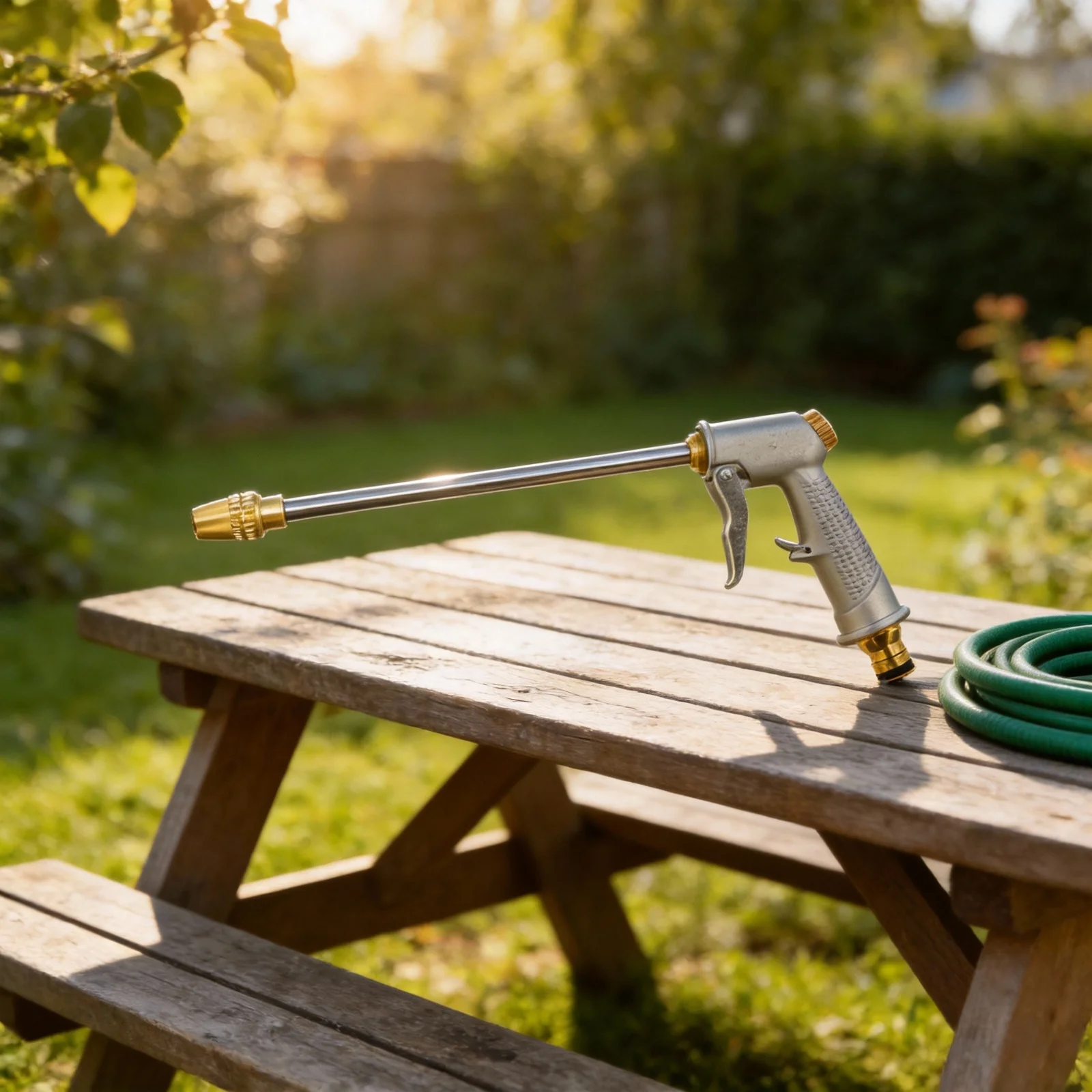 User Friendly Garden Hose Sprayer Gardening Tool High Pressure Spray Garden Hose Nozzle Metal Construction Brass Alloy