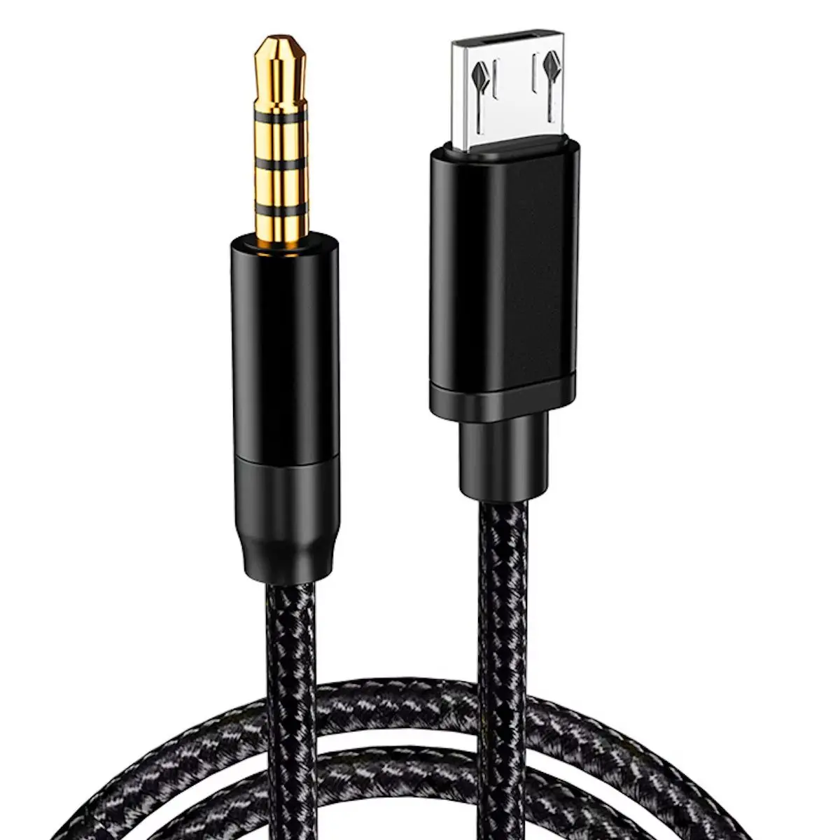 Micro Usb To Jack 3.5mm Audio Cable Connector Aux Cable 3.5mm Headphone Plug Phone Audio Adapter Cable for V8 Live Microphone