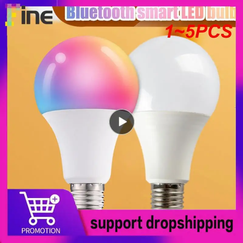 

1 ~ 5 шт. умная лампа с регулируемой яркостью, WiFi /Buletooth