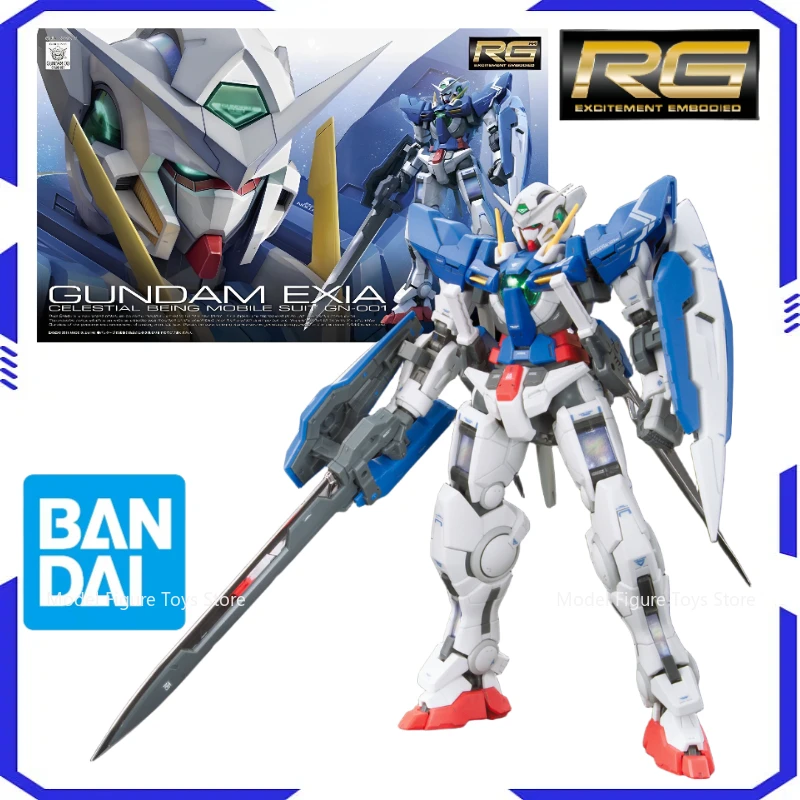 

Bandai Original 1/144 RG-Gundam Exia Model Kit Anime Warrior Component Model Anime Action Character Doll Toy Gift Boy's Gift