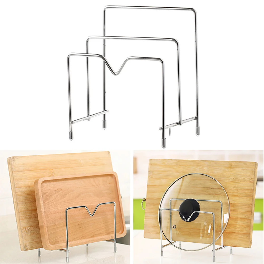 

Pot Lid Holder Rack Cutting Board Bakeware Cookware Chopping Organizer Tableware Kitchen Appliances