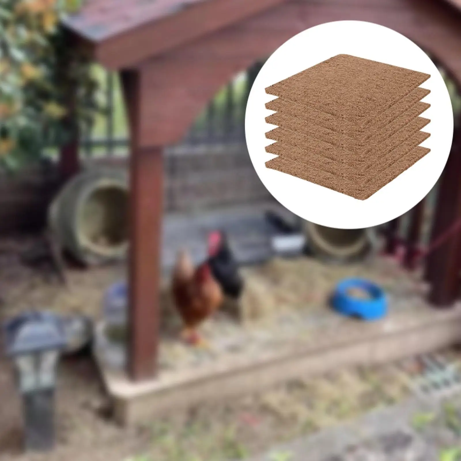 6pcs Chicken Nest Cushions Lay Matt Multifunctional Washing Comfortable Comfortable Hen Bed Mats Coop Nisting Pads Set Set