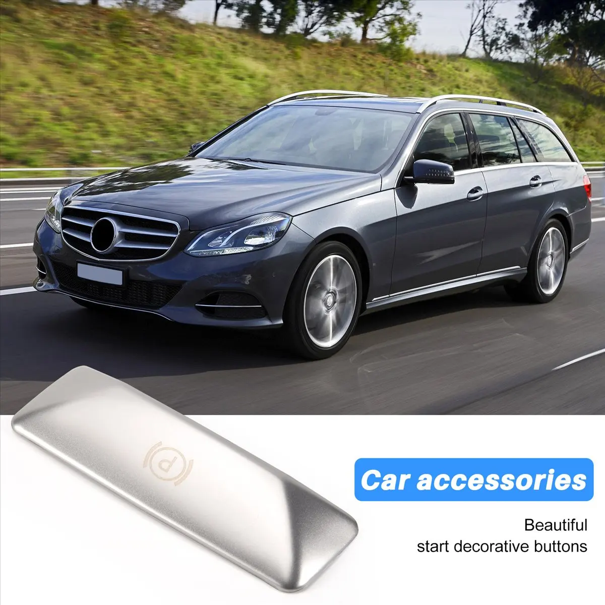 Super Sale Car P Button Foot Brake Release Switch Decoration Stickers for Mercedes Benz E Class W212 C Class W204 GLK Accessorie