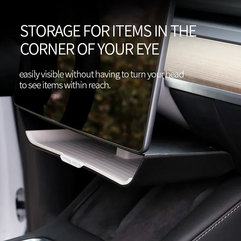 For Tesla Model 3 Y Under Screen Storage Box Organizer Center Console Organize Storage Rack Stowing Tidying Car Accessories 2023