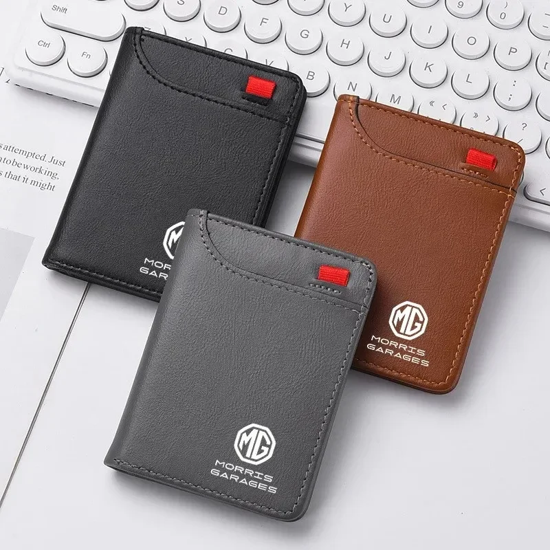 Car Document Wallet Driving License Cover PU Leather Multi Slot For MG ZS MG4 EV MG HS MG3 MG5 EV Marvel R MG ONE