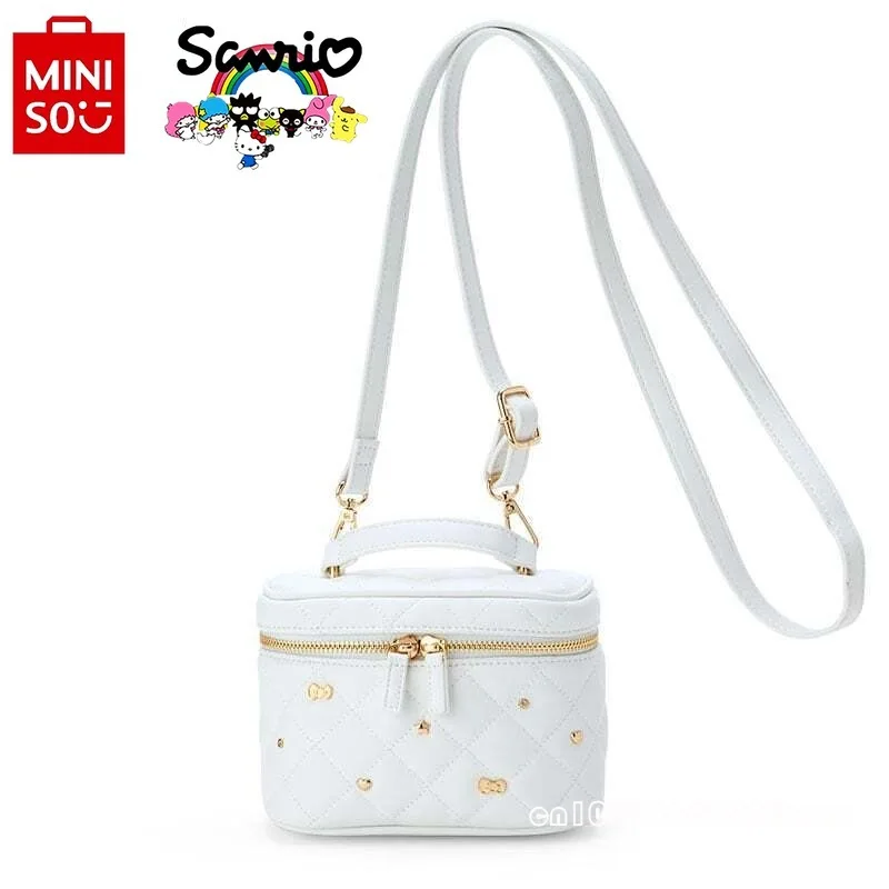 MINISO HelloKitty Women's Crossbody Bag Fashion High Quality Women's Shoulder Bag Small Fresh and Versatile Girl Bucket Bag