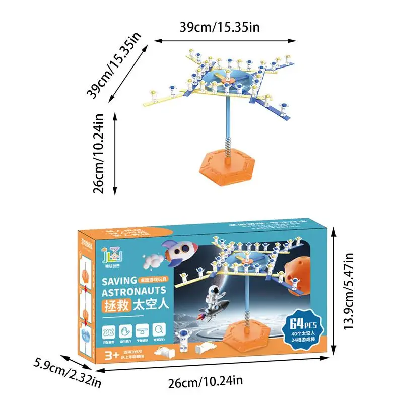 Juego de mesa de equilibrio para niños, árbol de equilibrio de astronautas, juego interactivo equilibrado para padres e hijos, juguete educativo, juguete de matemáticas Montessori