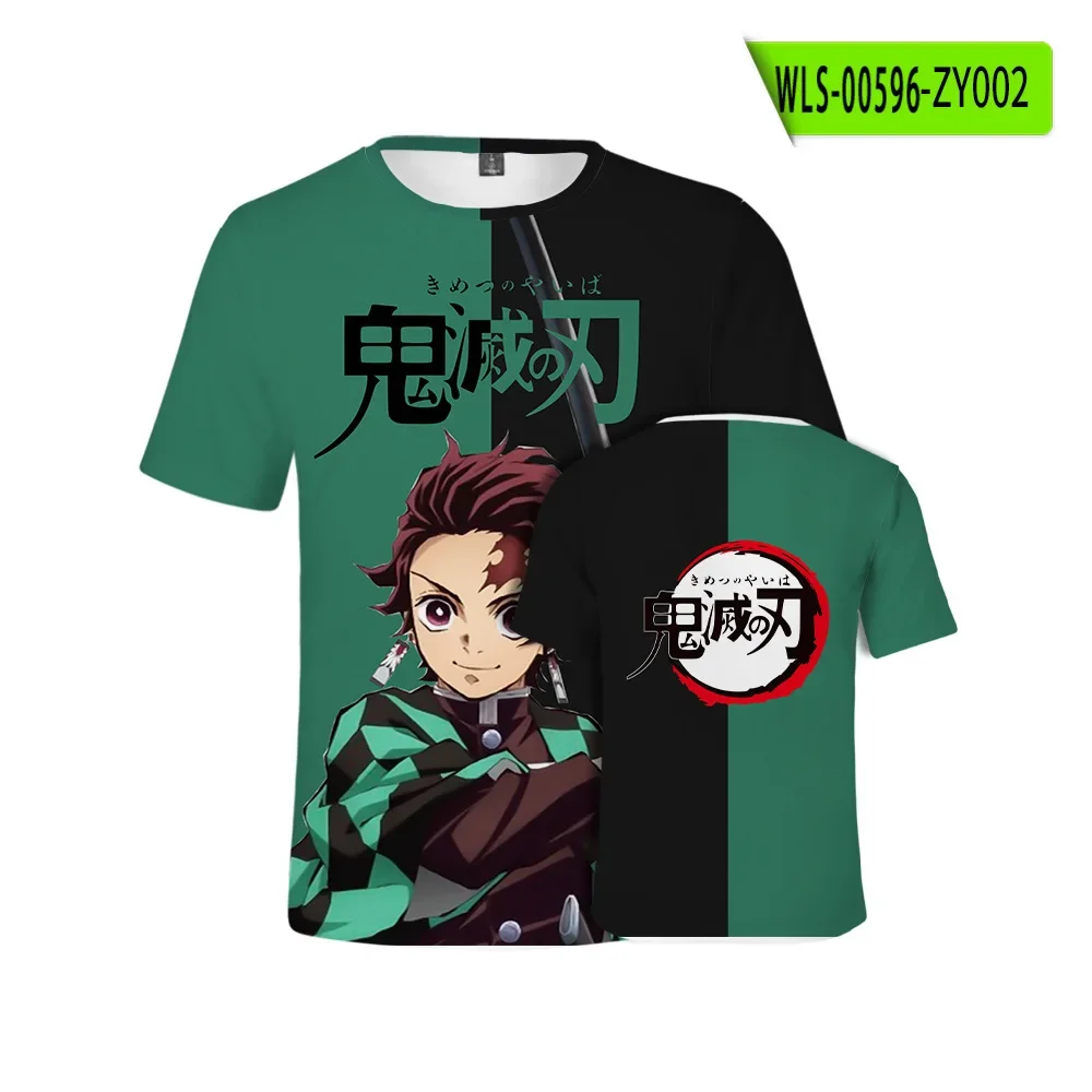 

Popular Anime Japanese Demon Killer Kamado Tanjirou Cosplay T-shirt 3D Printed Children's T-shirt Estate Uomo/donna Manica Corta