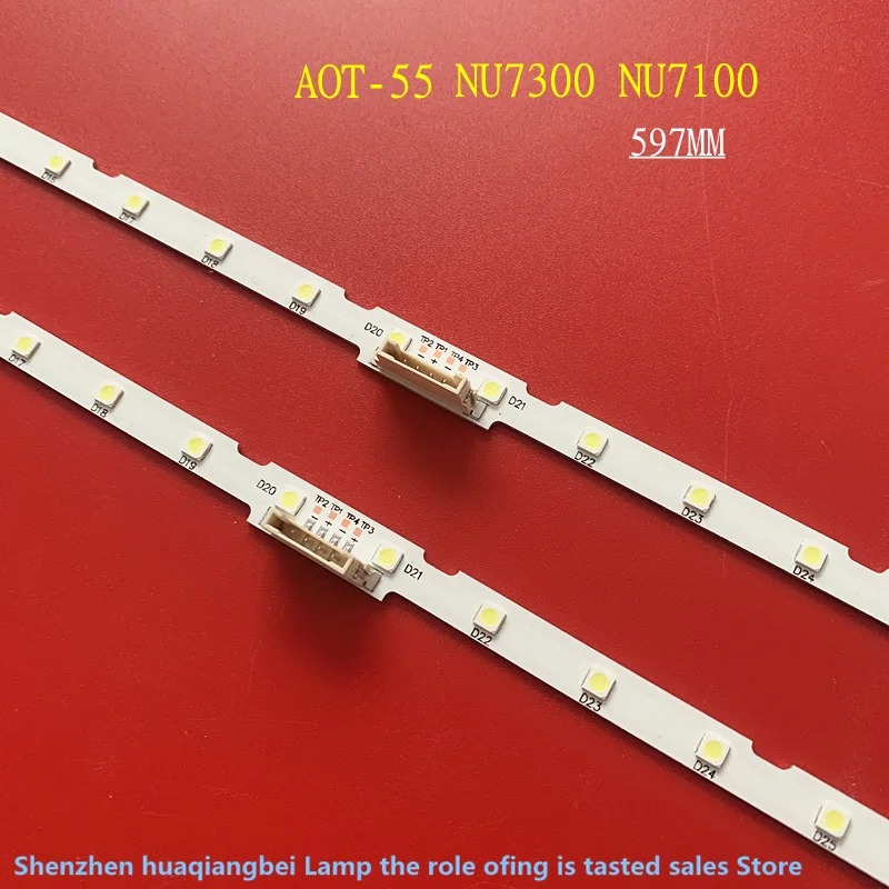 597MM LED strips for TV AOT 55 UE55RU7120 UE55NU7100U UE55NU7105K UE55NU7642U UE55NU7672U UE55NU7102K UA55NU7300K UA55NU7400K