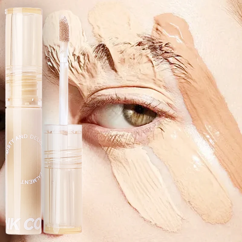 Romige Textuur Vloeibare Concealer Crème Waterdichte Volledige Dekking Concealer Blijvende Gezicht Litteken Acne Cover Gladde Hydraterende Make-Up