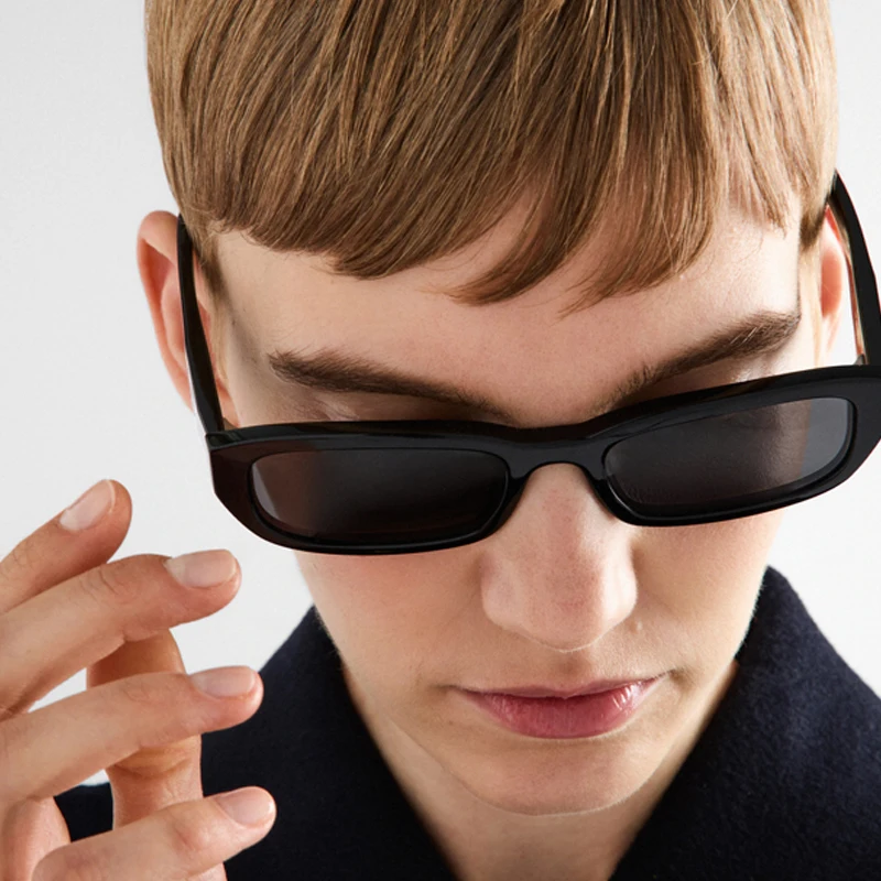 Hiking 1/3pcs New Trendy Large Frame Square Anti Light Glass