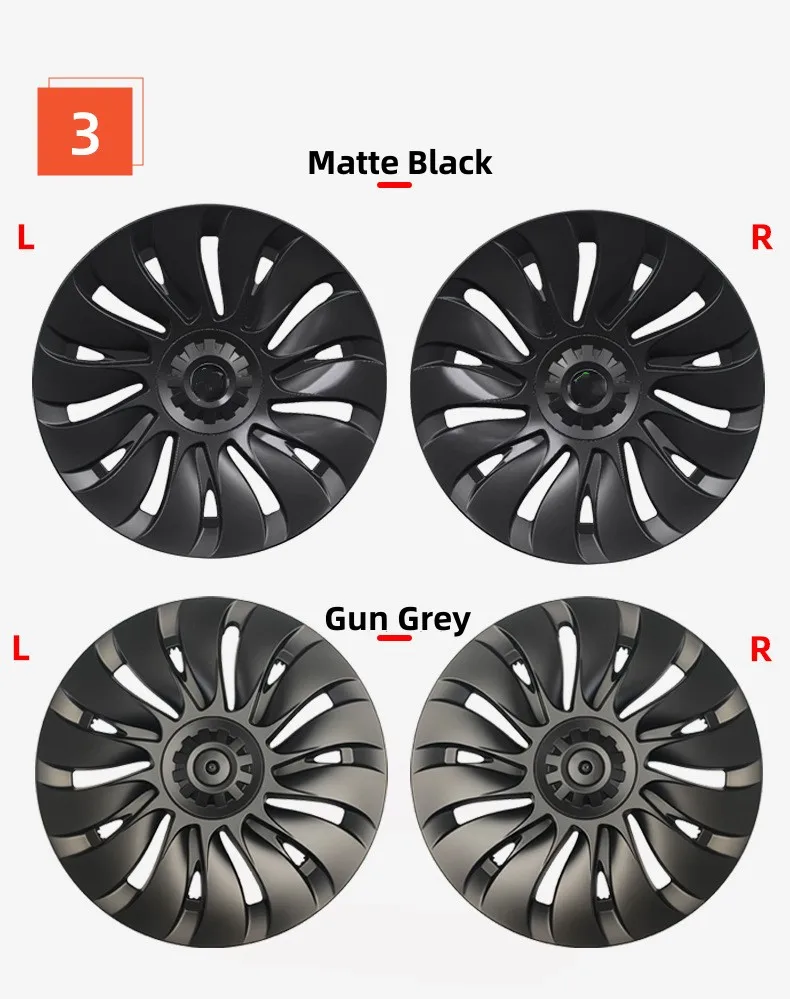 4PCS 19 Zoll Radkappe für Tesla Modell Y 2024 Leistung Ersatz Rad Radkappe Rechts & Links Radkappe Volle Felge Abdeckung Zubehör – Detail 22