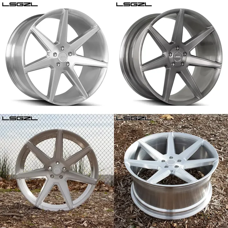 i LSGZL Monoblock Forged Alloy for 18 20 21 Inch 5x112 5x114.3 5x120 5x130 Passenger Car Wheel Rims