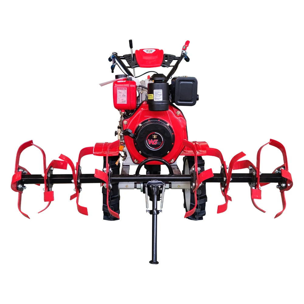 

2025Newest Multifunctional Small Mini Farm Tiller Green Kenya Clutch Belt Key Cylinder Training Engine Powerful ISO