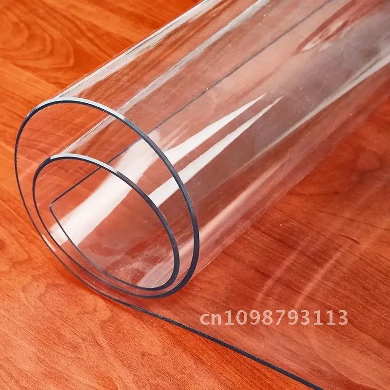 

1,0 мм мягкая стеклянная скатерть, прозрачная скатерть из ПВХ, водонепроницаемая маслостойкая крышка для кухонного обеденного стола для прямоугольного стола