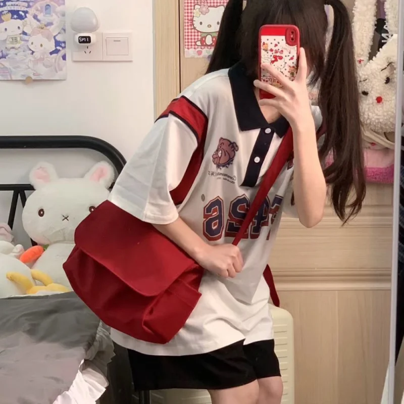 

Oxford Crossbody Bags Ladies Big Capacity Youth Girls Student School Bags Handbags Shoulder Bag Casual Teenage Message Bag Hot