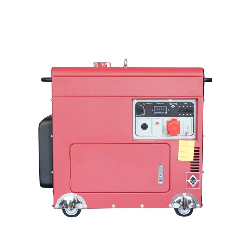 All-Copper 5kw 10kva 12kva 10kw Silent Type Diesel Generator Portable Power Factory Direct Soundproof Electric Genset