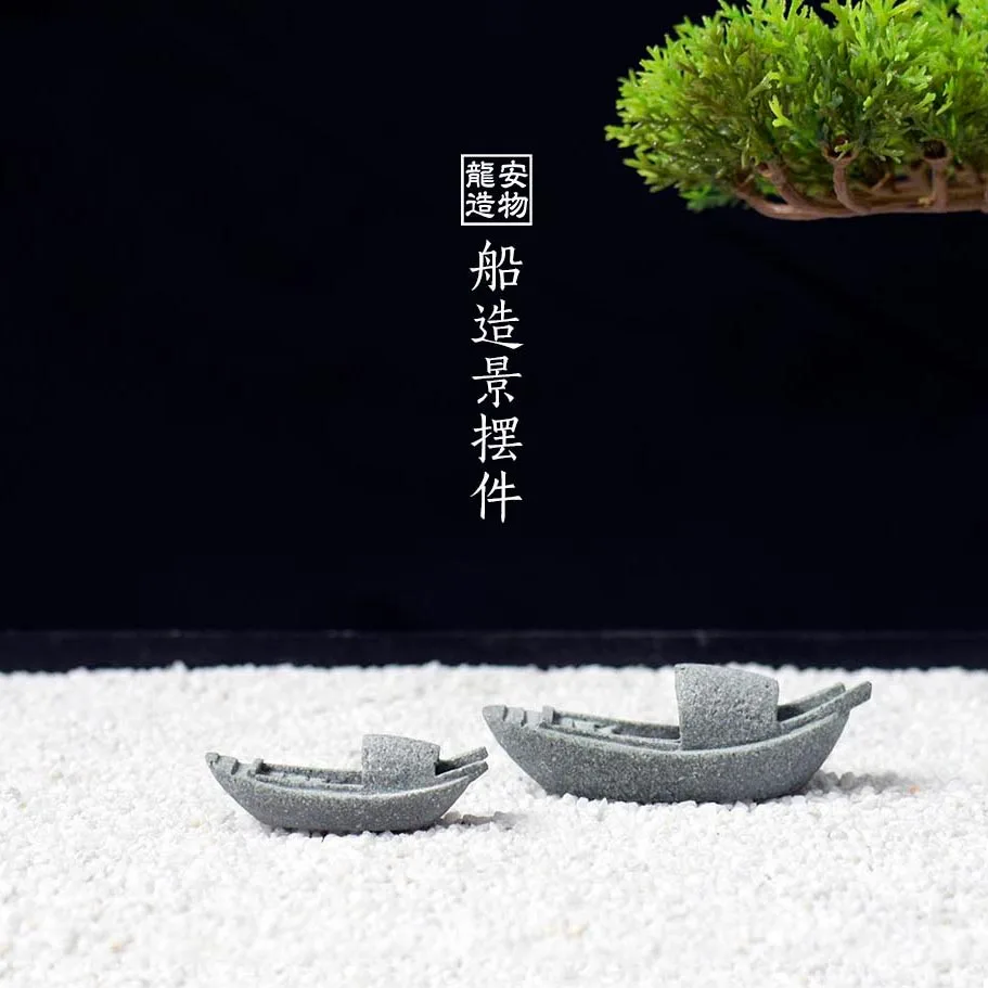 

Моделирование Лодка Аквариум для воды Пейзаж Сад Вода Бонсай Сад Рокарий Пейзаж Мини-украшение