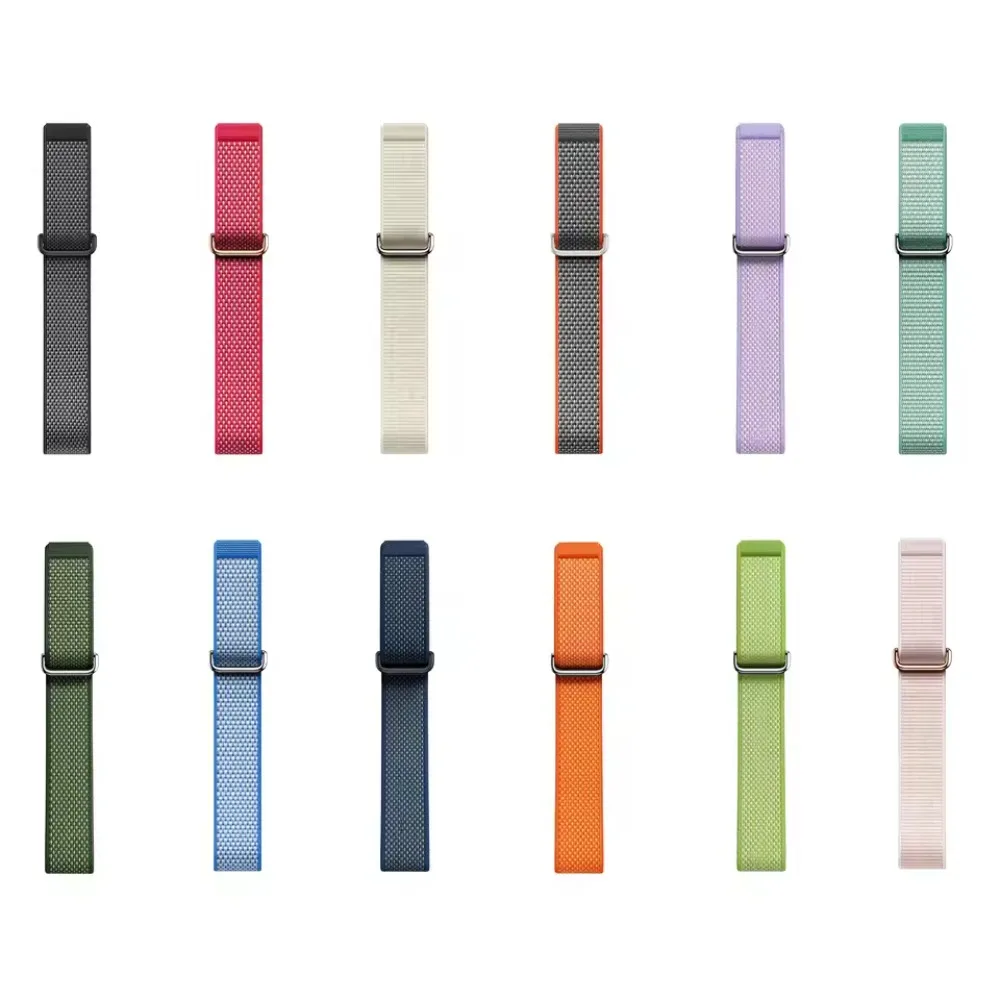 Offizielles Nylon+Silikon-Schlaufenarmband für Google Fitbit Air Zubehör, Komfortables Armband für Google Fitbit Air, Ersatz für Correa – Detail 12
