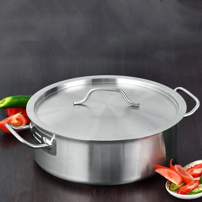 hot pot thickening Stainless Steel Soup Pot with compound bottom for Gas and Induction Cooker