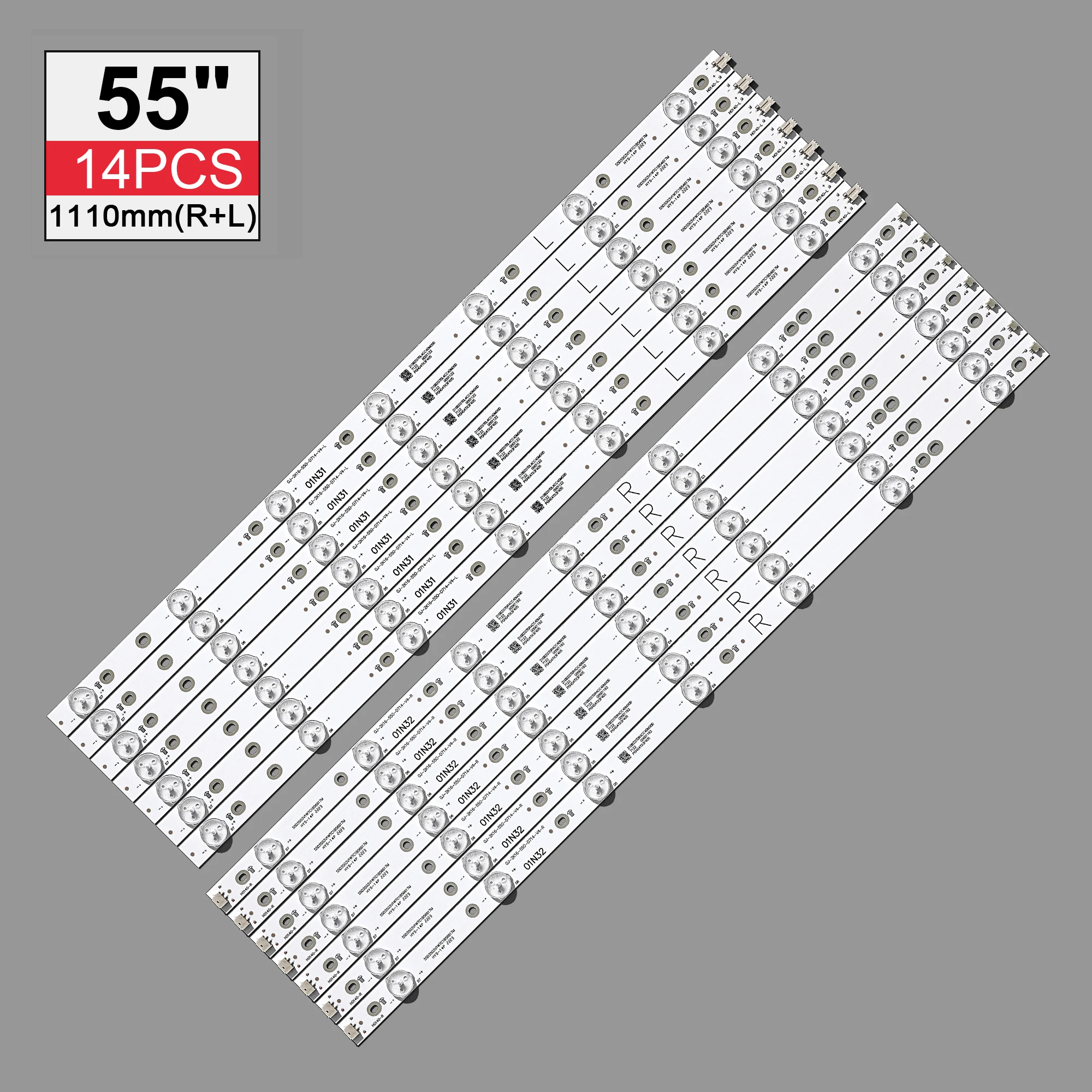 LED strip for 55PFF5701 55PUS6501 LB55072 55PUS6561 55PUS6581 55PUS6101 55PUH6101 55PUS6401 55PUS7272 GJ-2K16-550-D714-V4-L R