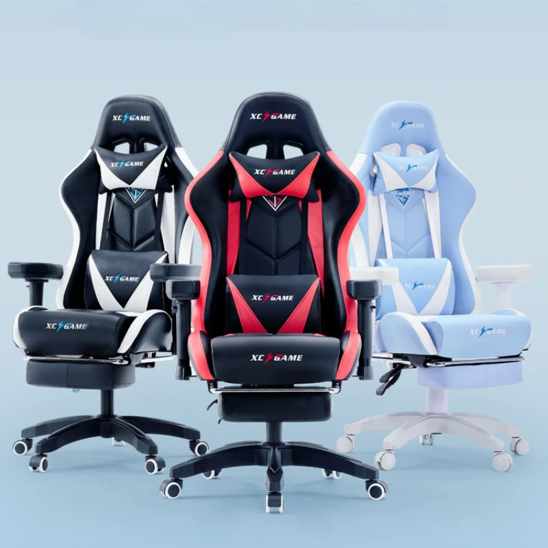 Relax Rugleuning Gaming Stoel Hals Kussen Ontwerper Speelstoel Gaming Stoel Mobiele Fauteuil Sillas Gamer Huismeubilair