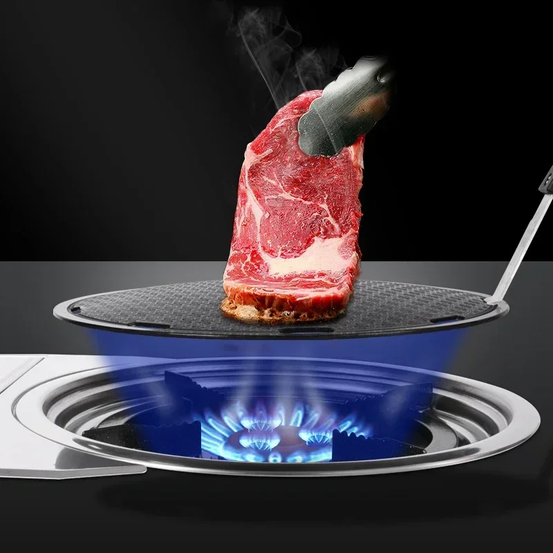 เตาบาร์บีคิวแบบตั้งโต๊ะไร้ควันสำหรับร้านอาหาร ga Grill รุ่นเกาหลี