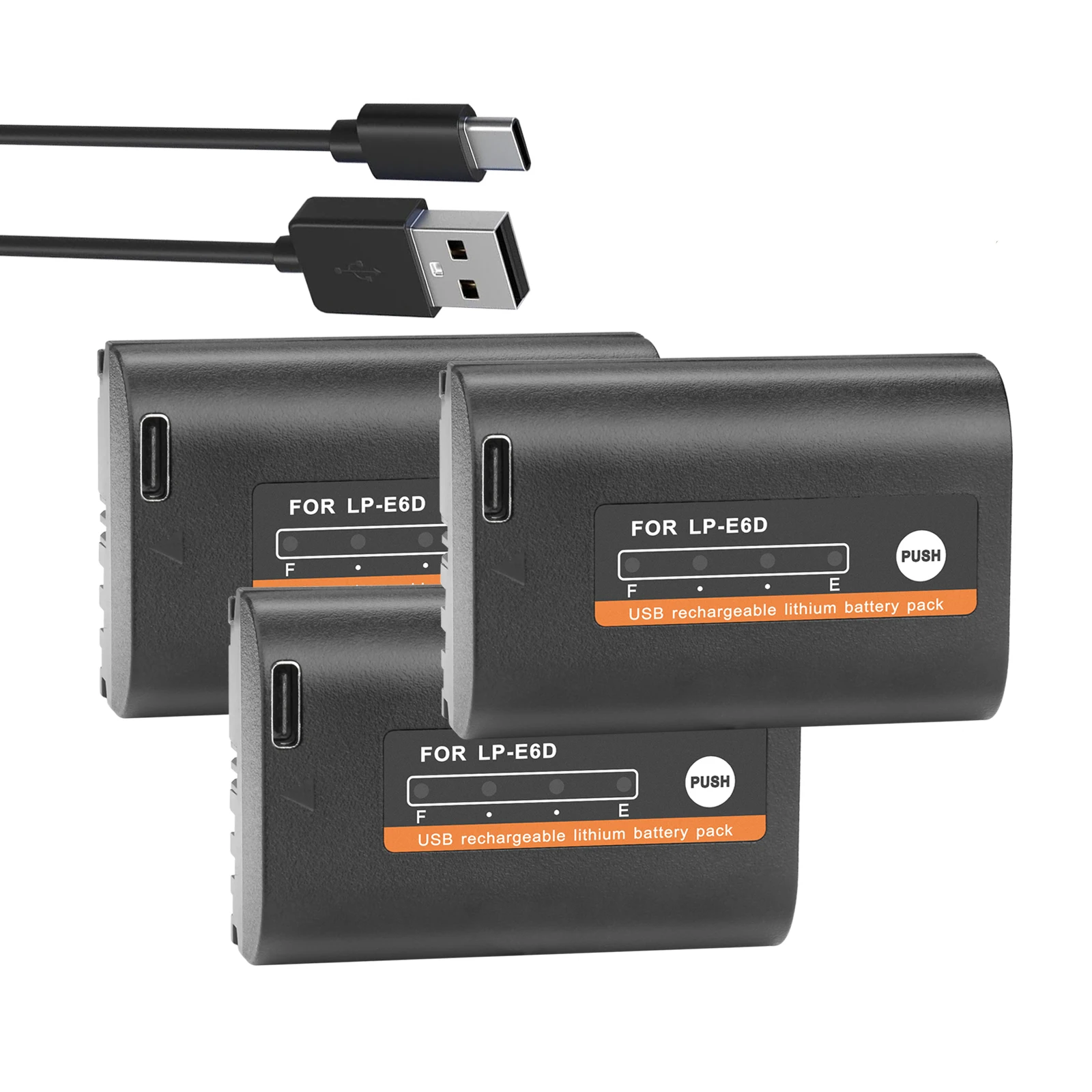 ENEGON LP-E6NH Batteries Li-ION Haute capacité 3000mAh, Batterie de Remplacement