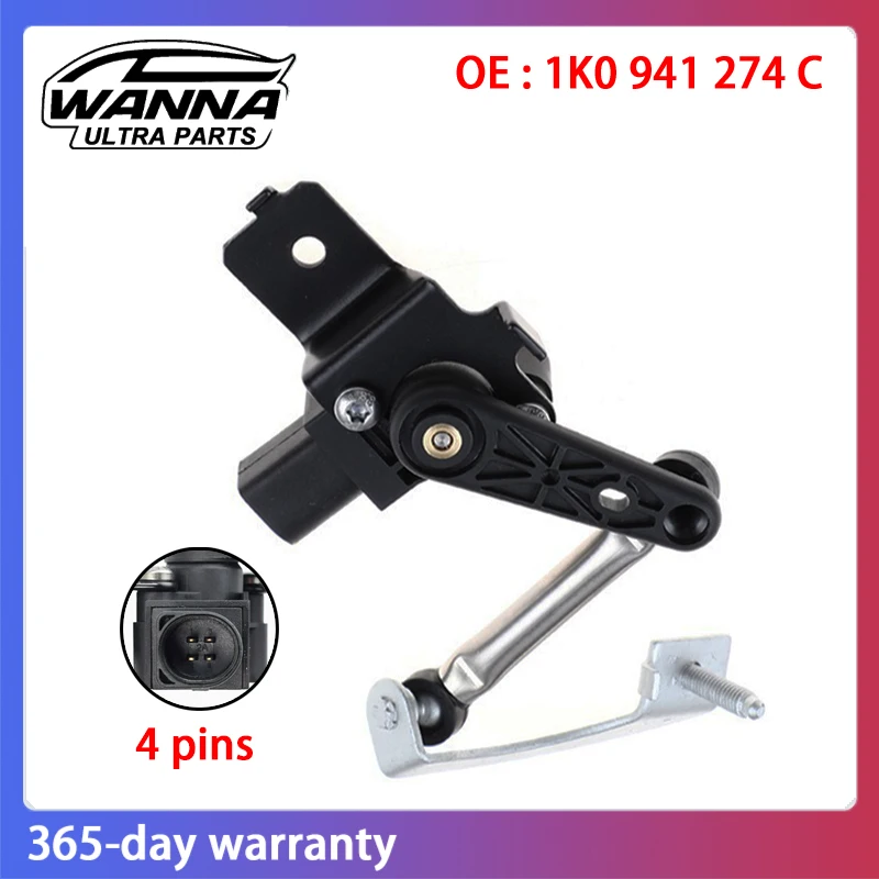 

OE 1K0941274C 1K0941274B 1T0907503 Front Headlight Level Sensor for Volkswagen Jetta Golf 5 6 Touran 1K0 941 274 C