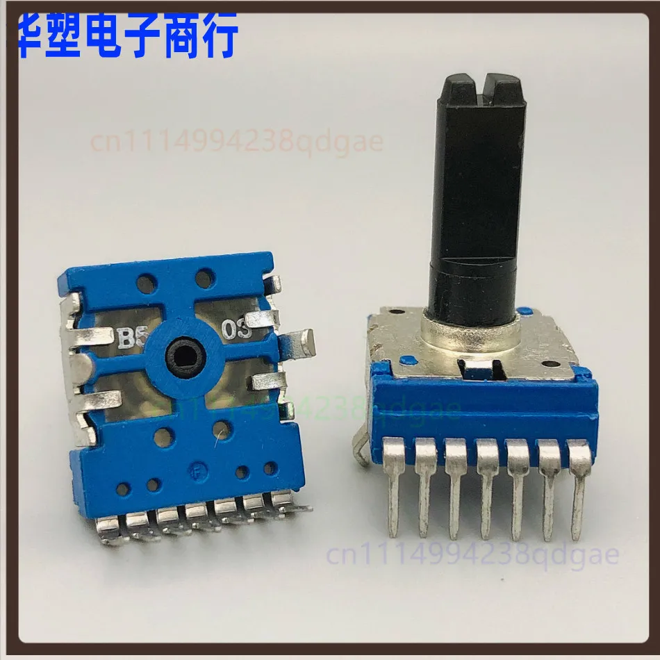 1PCS 7 Pin Vertical Rotary Potentiometer B50K B10K A10K Volume Control For Alpine Car Amplifier And Electronic Keyboard Repair