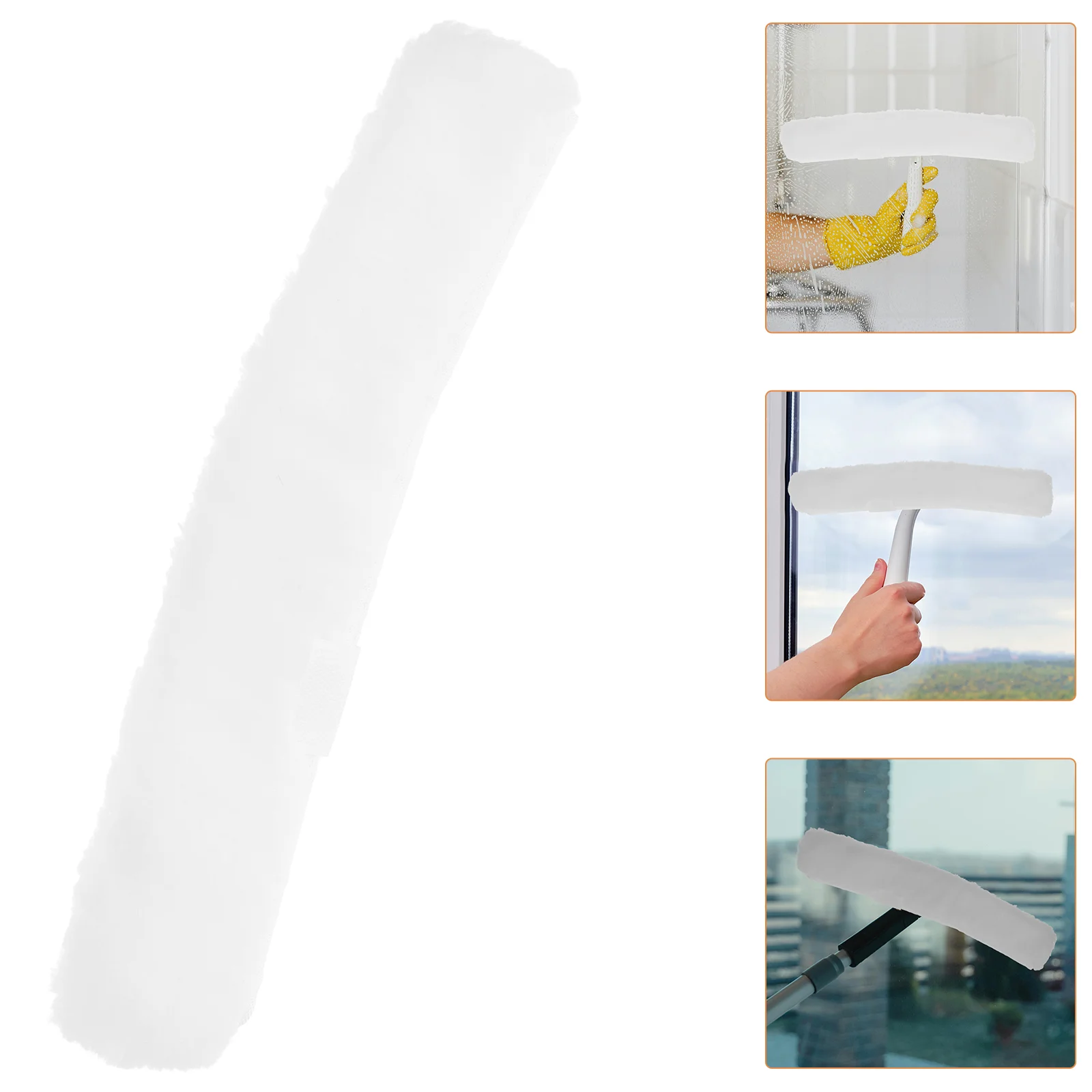 

Squeegee Replacement Pads Soft Microfiber Window Washer Refill Absorbent Cleaning Refill Sleeve for Window Scrubbers