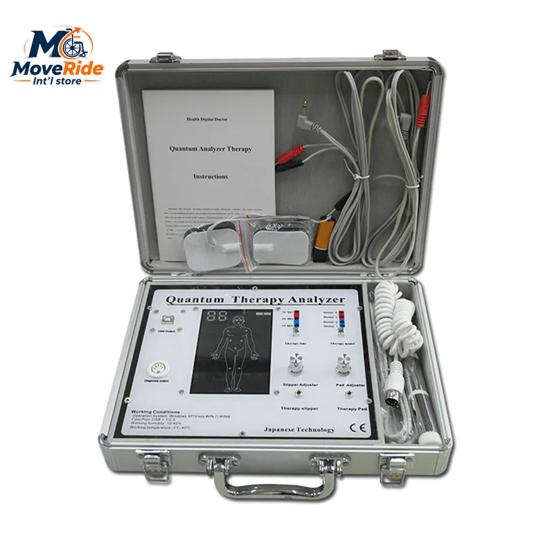 2 in 1 Quantum Magnetic Health Analyzer - Hand Touch Sub-health Screening with Multi-language Software