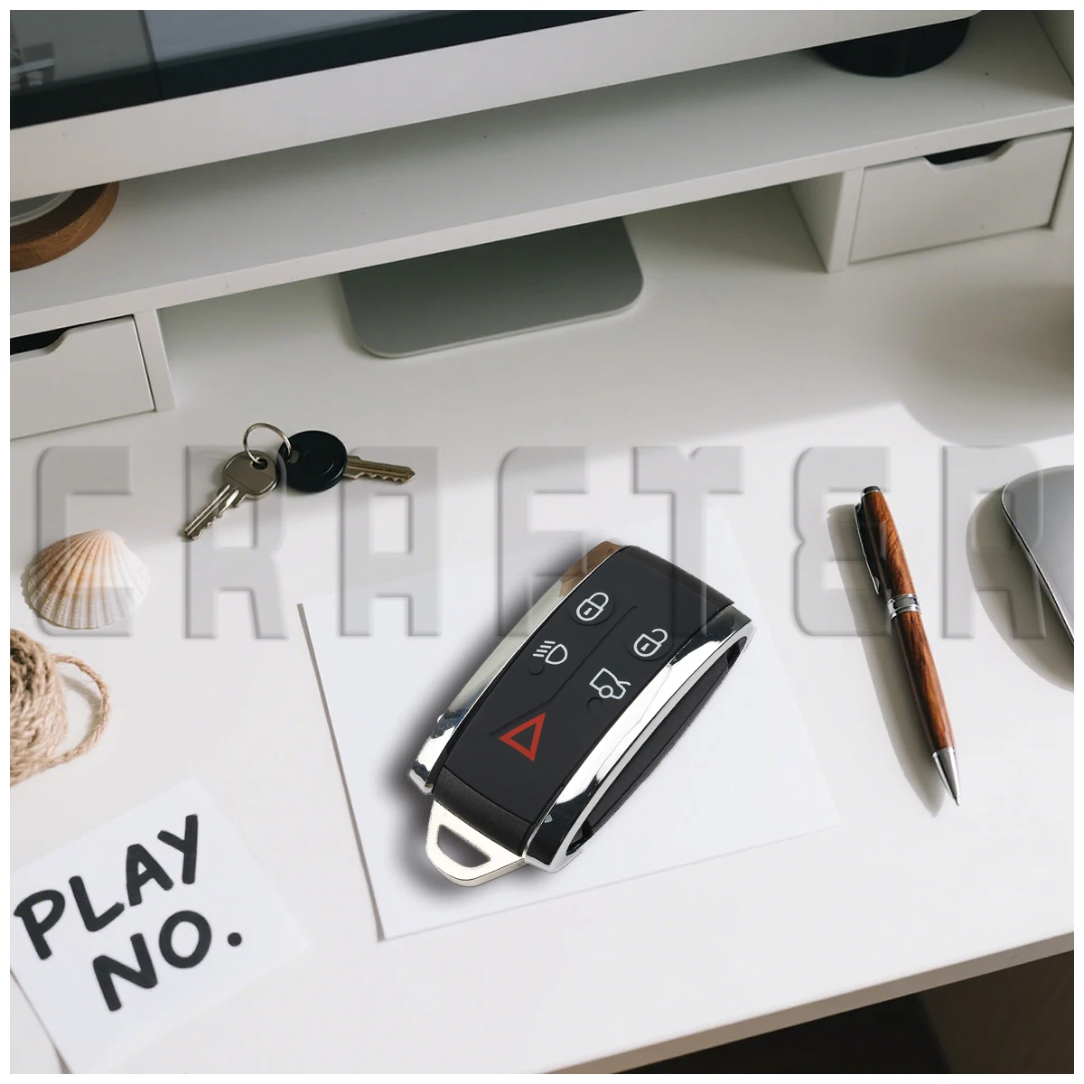 Key Crafters KR55WK49244 ID46 CHIP 315/433 MHz Keyless Go Smart Remote Auto Schlüssel Für Jaguar XF XF XFR XK XKR 2007-2011 5 Tasten