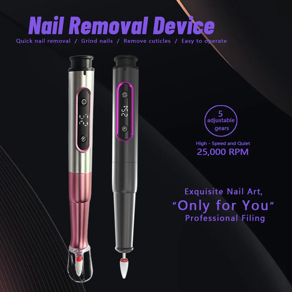 

Portable Electric Cordless Nail Drill , with LCD Low Noise , High Speed , Professional Nail Polishers Nail Accessories Set 。