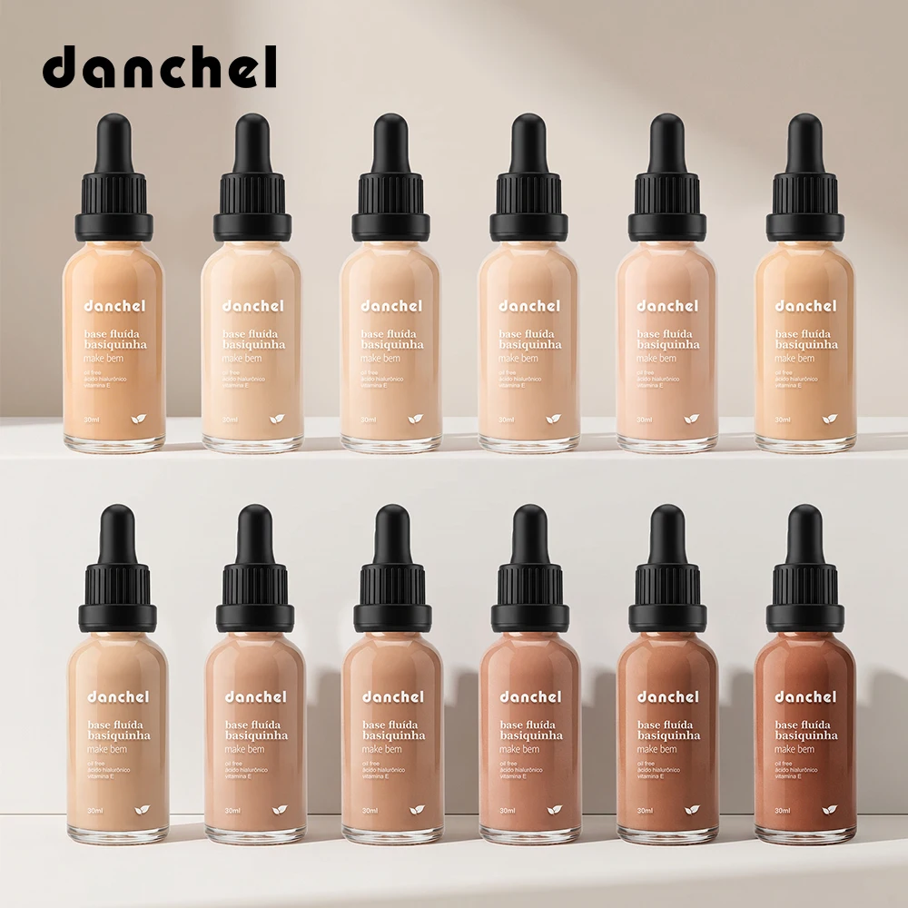 12 Colors Lightweight Liquid Foundation Natural Coverage Soft Matte Base Foundation Makeup Oil Control Long-Lasting Cosmetic
