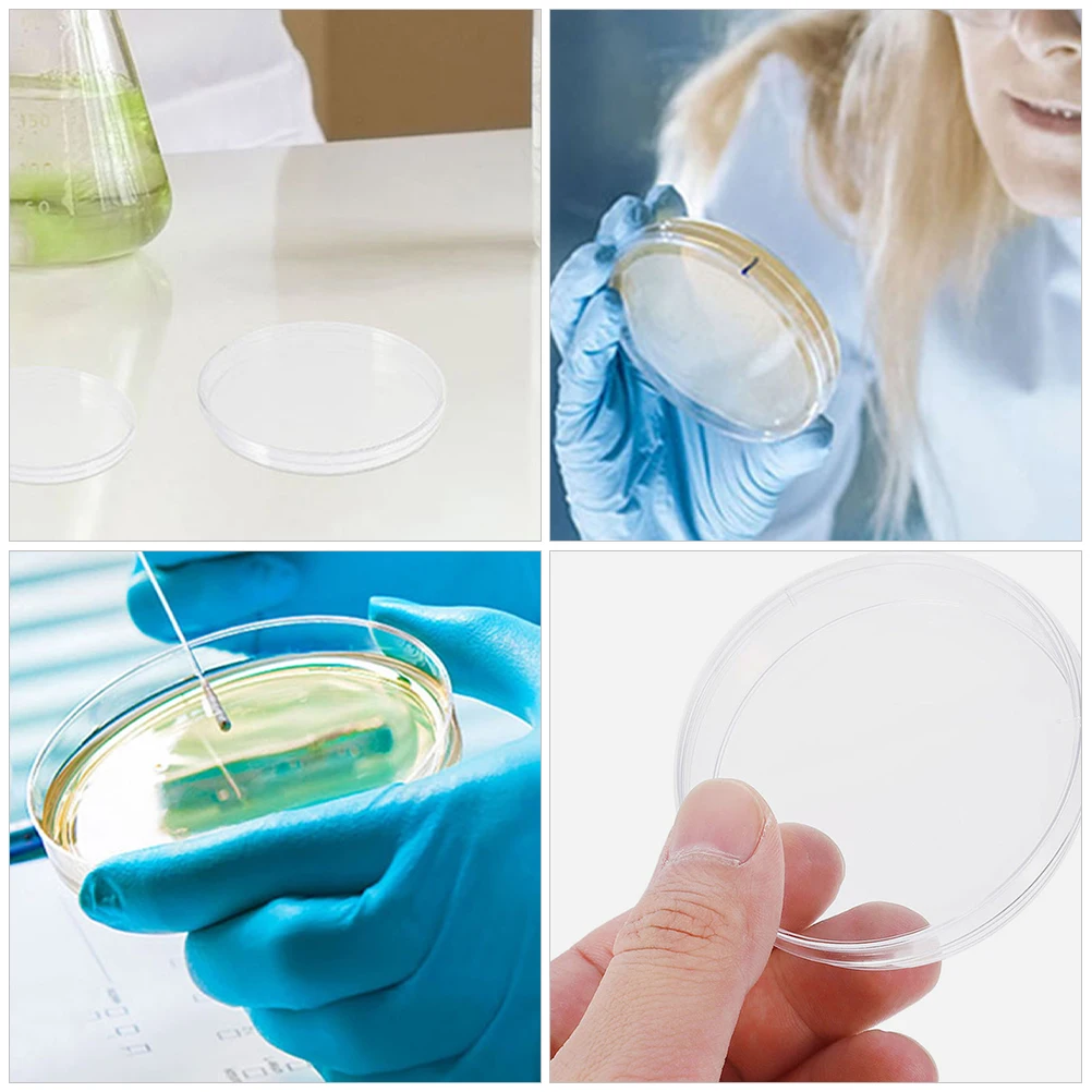 

20pcs Petri Dish 60mm Clear Plastic Lab Cell Culture Dishes Lid for Experiment Tools Laboratory Equipment