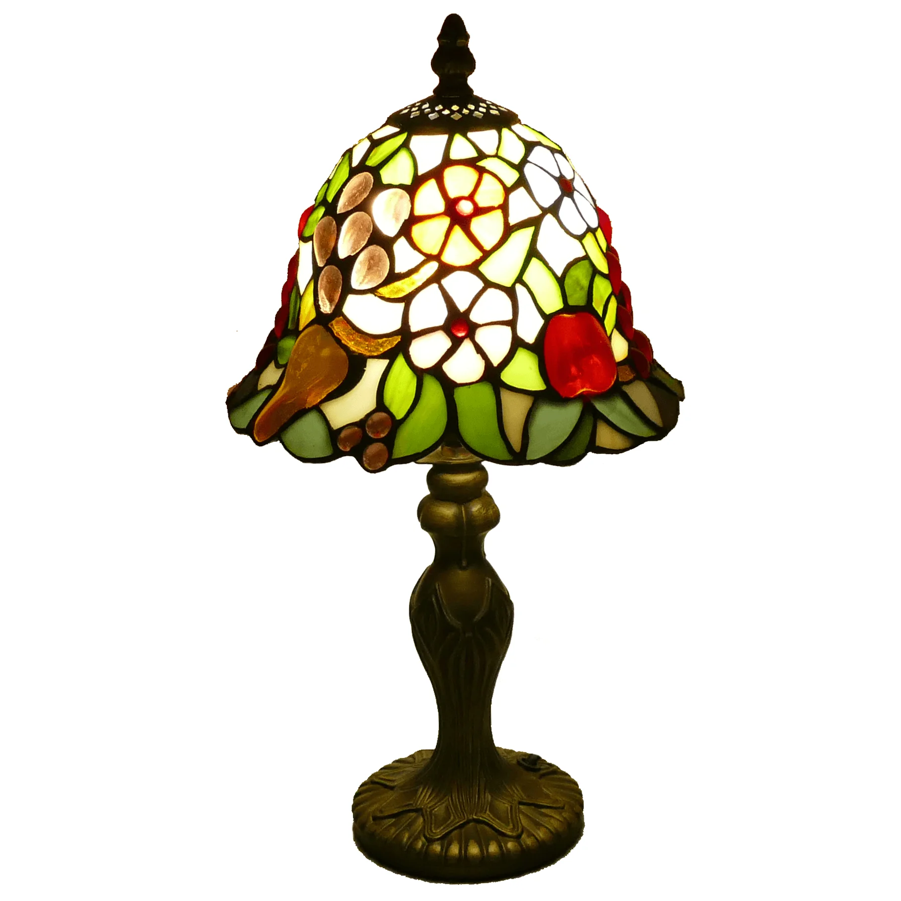 Table Lamp Minimalist Study Bedroom Bedside Table Lamp  Design Retro Glass Stained  8 Inch  Table Lamps