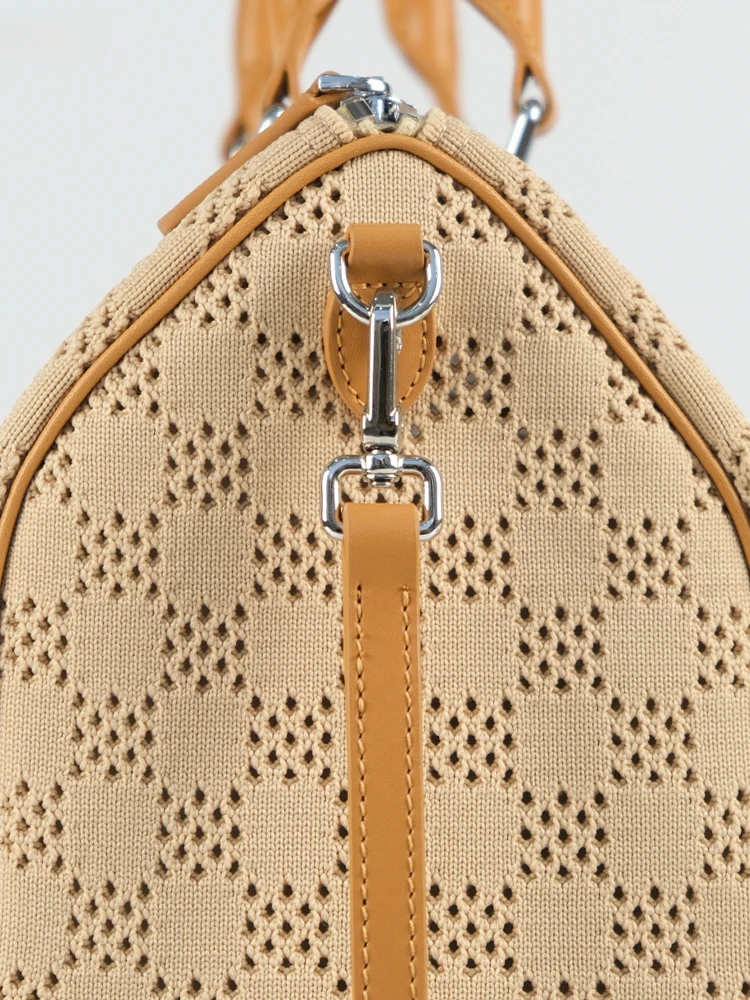 2024 new woven hollow portable shoulder tote bag