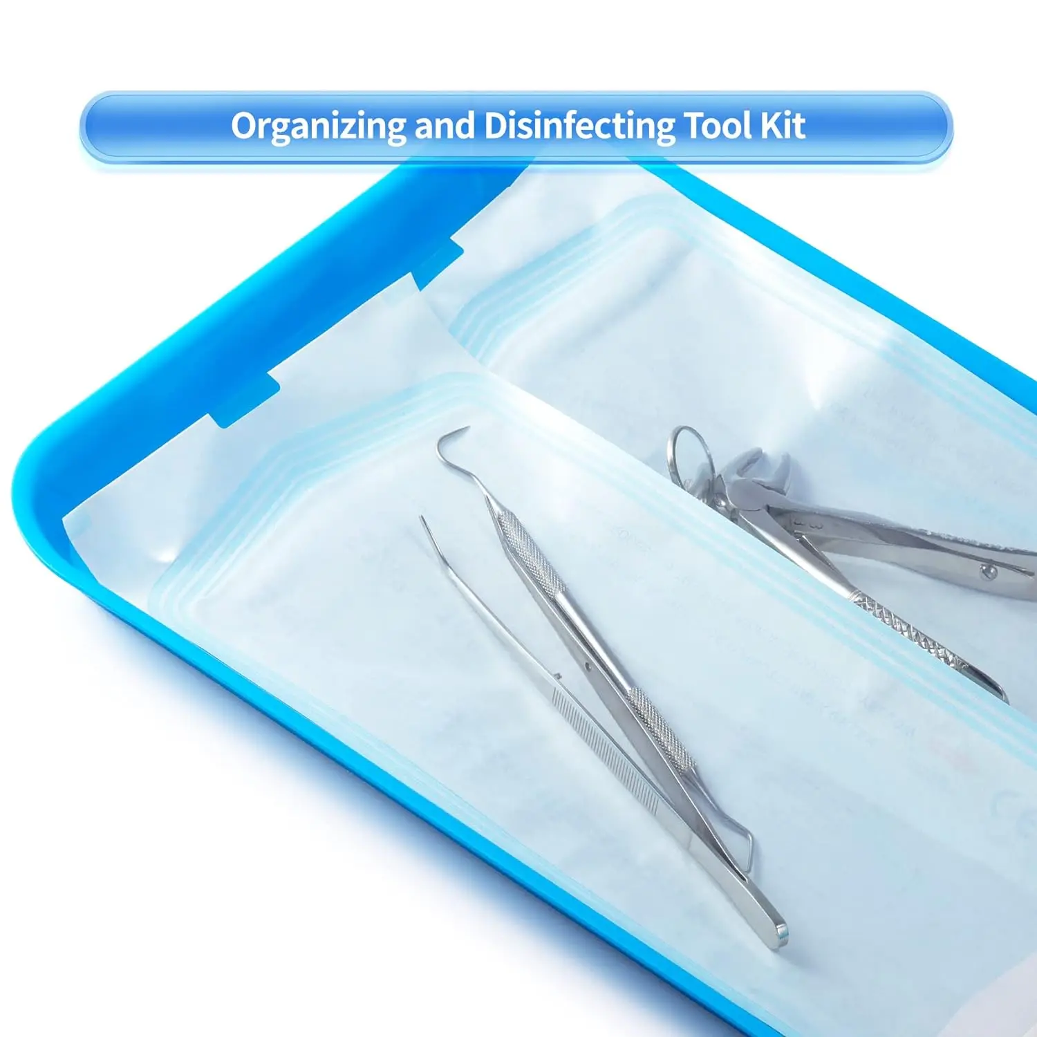 200pcs Self-sealing Sterilization Pouches 5 Sizes Self-adhesive Bags Clean Pouches for Tattoo Dental Nail Art Accessories