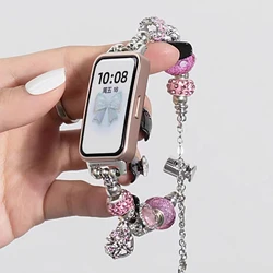 Metal Strap For Huawei band 10/9 Correa Bracelet stainless steel Replacement Sport Watchband For Huawei band 8/7 Woman Strap