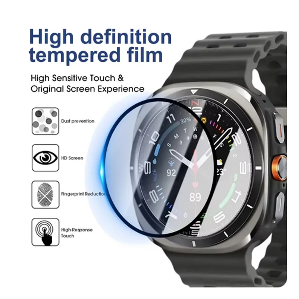 Мягкая пленка из ПММА, защитное стекло из закаленного стекла для Samsung Galaxy Watch 7, 40 мм, 44 мм, ультра 47 мм, Watch7, чехол с защитой от царапин