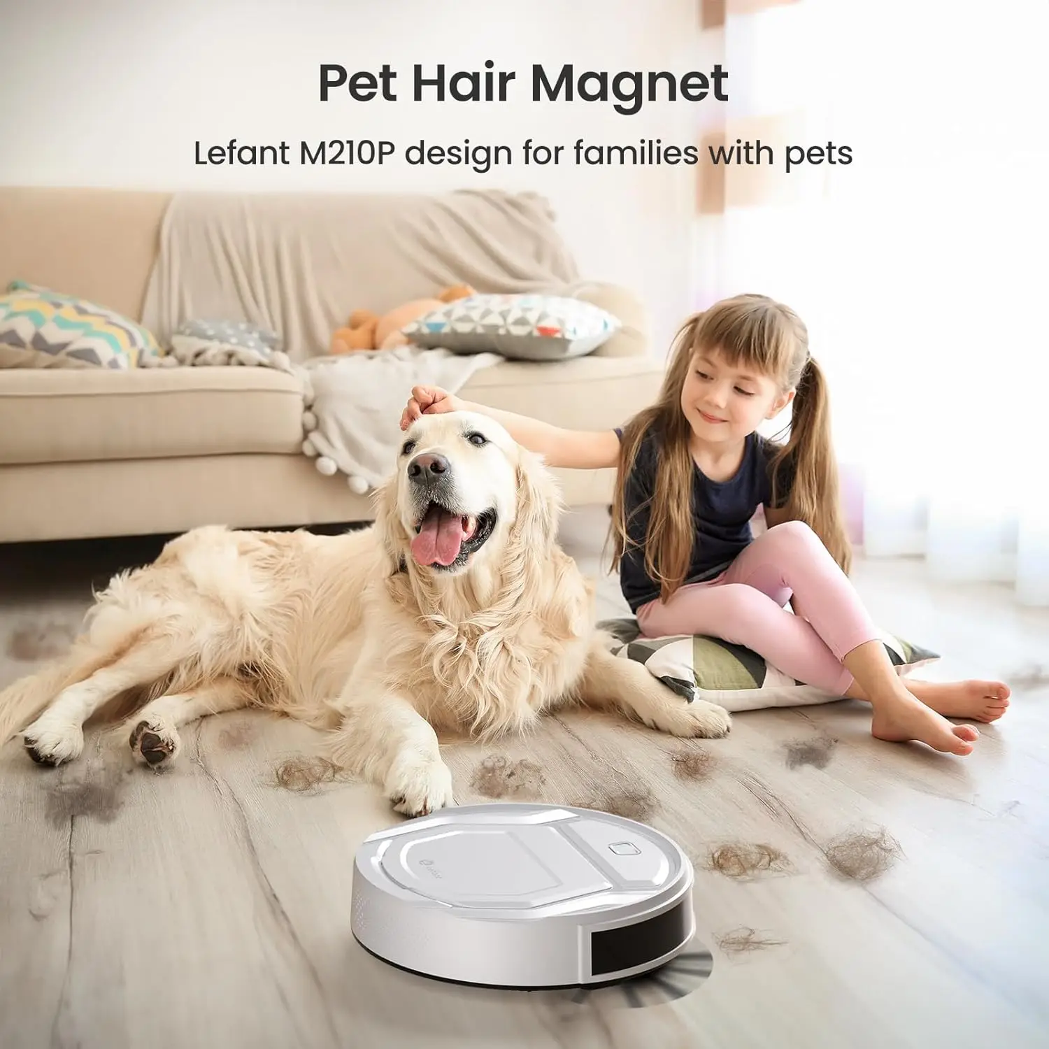 Robot Vacuums, 2200Pa Strong Suction, 120 Mins Runtime, Automatic Self-Charging, Slim, Quiet, Wi-Fi/App/Alexa/Remote Cont