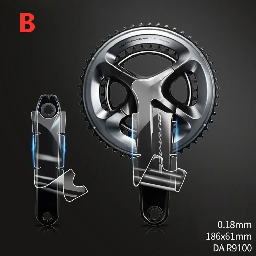 3pcs Bicycle Crank Sticker TPH Film For UT R8000 FC6800 DA R9000 Bicycle Bike Crank Protector For-Shimano Dedicated Model