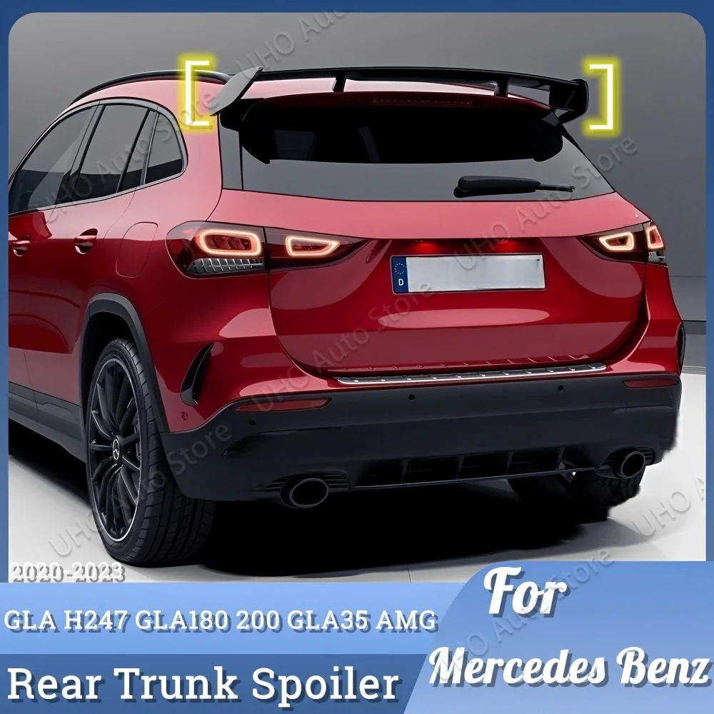 For MercedesBenz H247 GLA180 GLA200 GLA250 Rear Window Roof Boot Trunk Spoiler Lid Wing Lip Exterior Tuning GLA35 AMG 2020-2023