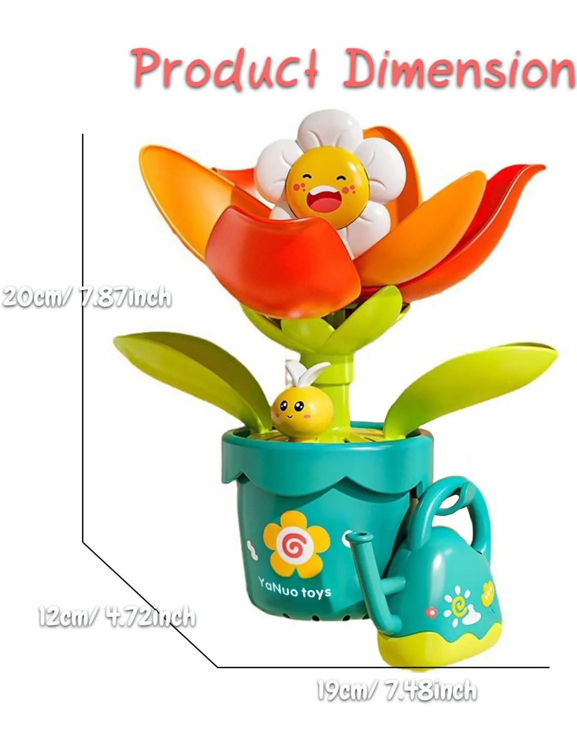 Wassersprinkler, Blumen-Gießkanne, Spielzeug für Kleinkinder, Kinder, Outdoor, Garten, Baby, lustiges Duschspray, Badespielzeug