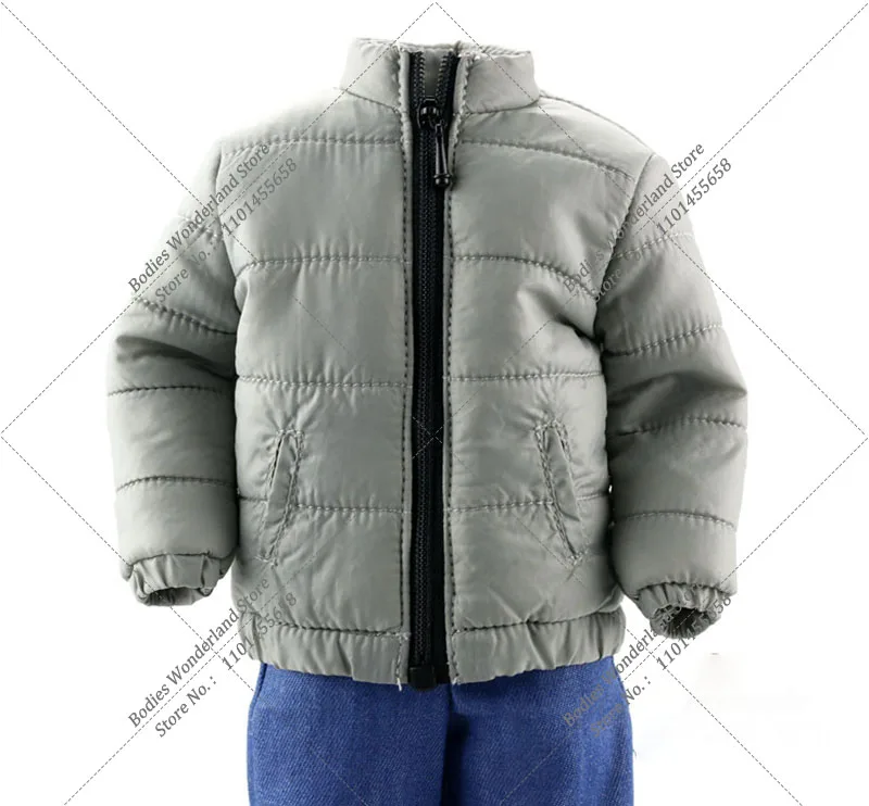 6 Farben fa017 1/6 Skala Männer Soldat Daunen mantel Männer lässig Streetwear warme Jacke mit Reiß verschluss für 12 Zoll männliche Soldat Action figur