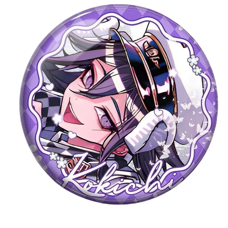Danganronpa Game Figure Nagito Komaeda Badge Hinata Hajime Backpack Ornament Pins Kokichi Oma Brooch Toy Anime Peripherals Gift