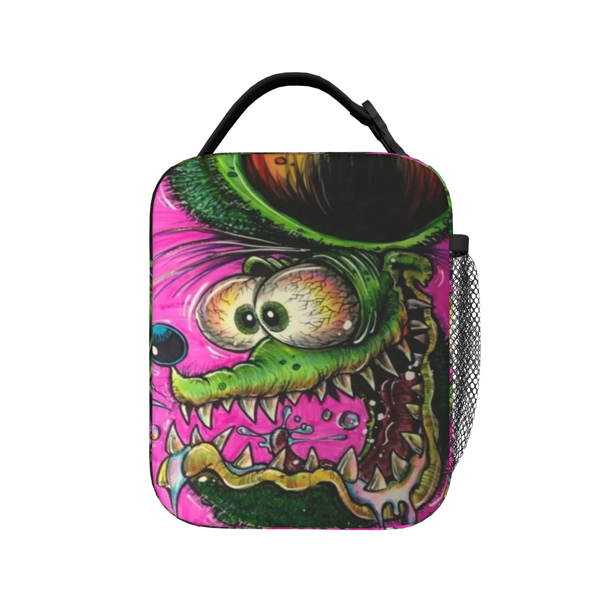 Insulated Lunch Bag Rat Fink Merch  Storage Food Box Ins Style Cooler Thermal Lunch Box For Picnic