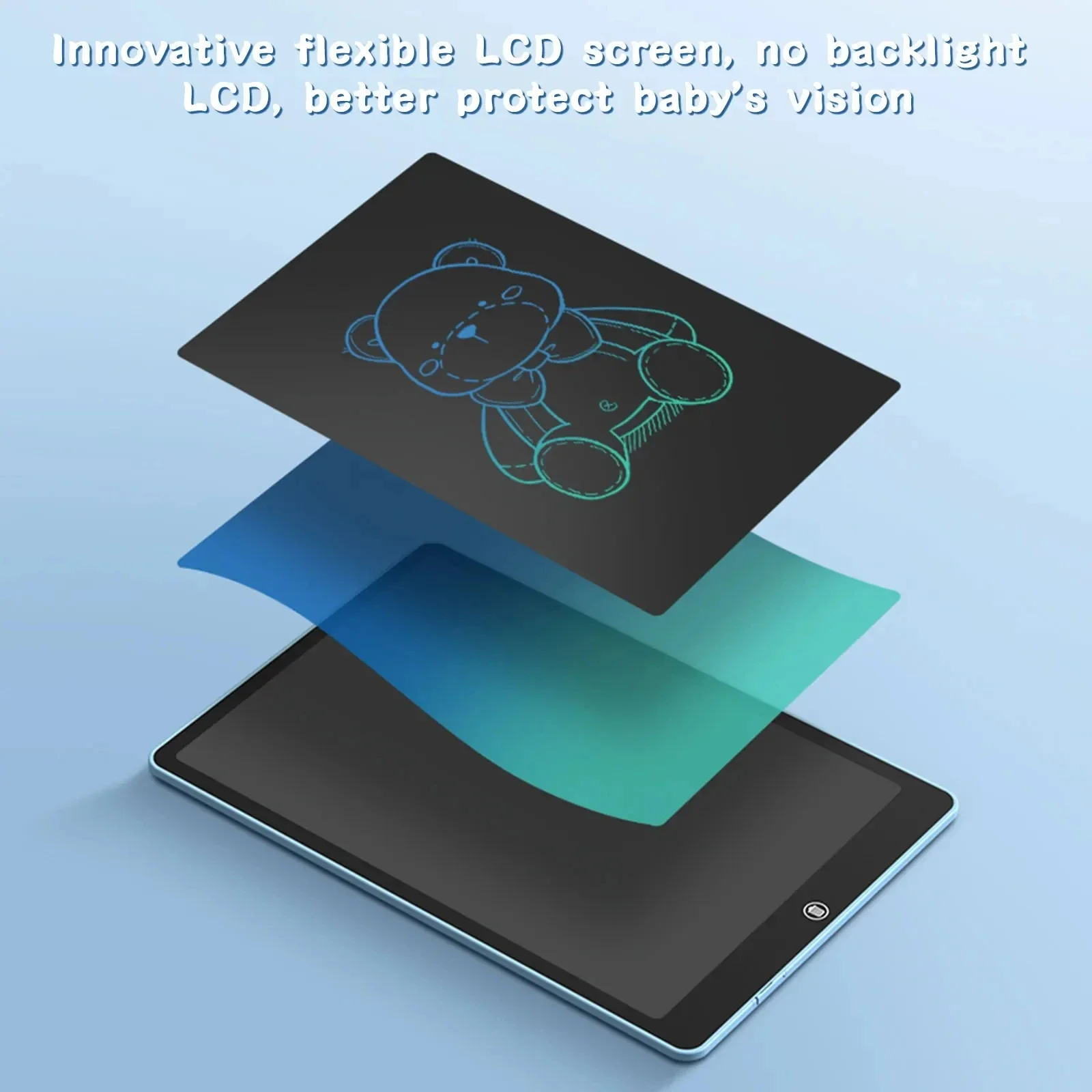 16 "السبورة السحرية للأطفال LCD رسم الكتابة على الجدران اللوحي اللعب دفتر رقمي رسالة مجلس لوحة الكتابة هدايا الاطفال